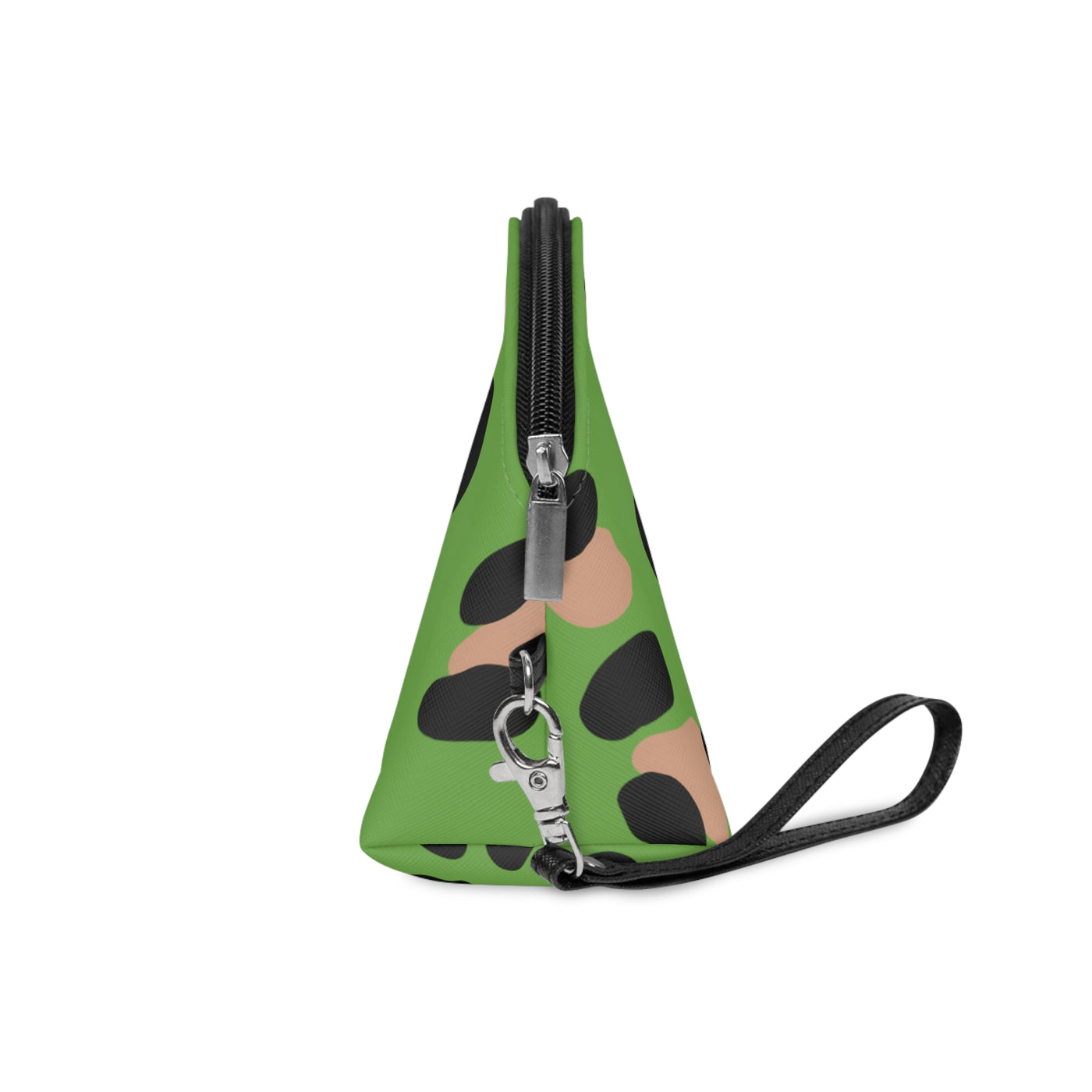 Leopard Green Makeup Bag