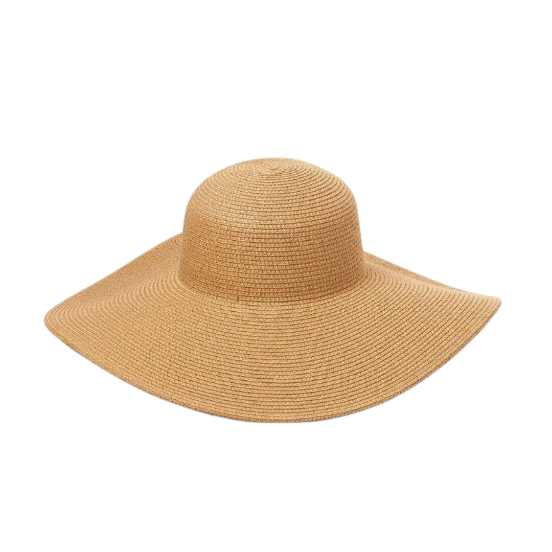 Wide Brim Beach Hat Beige