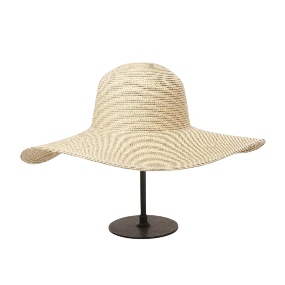 Wide Brim Beach Hat Cream