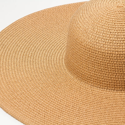 Wide Brim Beach Hat Beige