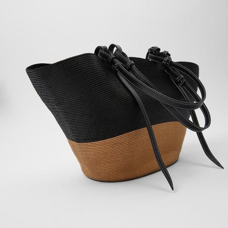 Summer Casual Shoulder Bag Dual-Tone