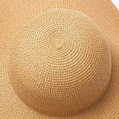 Wide Brim Beach Hat Beige