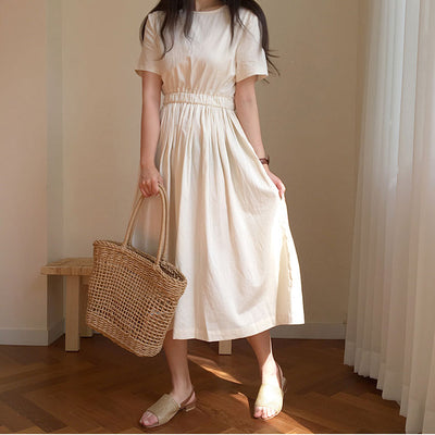 Beach Basket Bag Brown