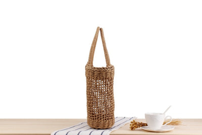 Beach Basket Bag Brown
