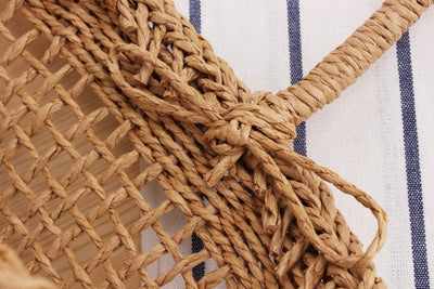 Beach Basket Bag Brown