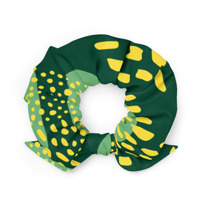 Recycled Green Jungle Scrunchie