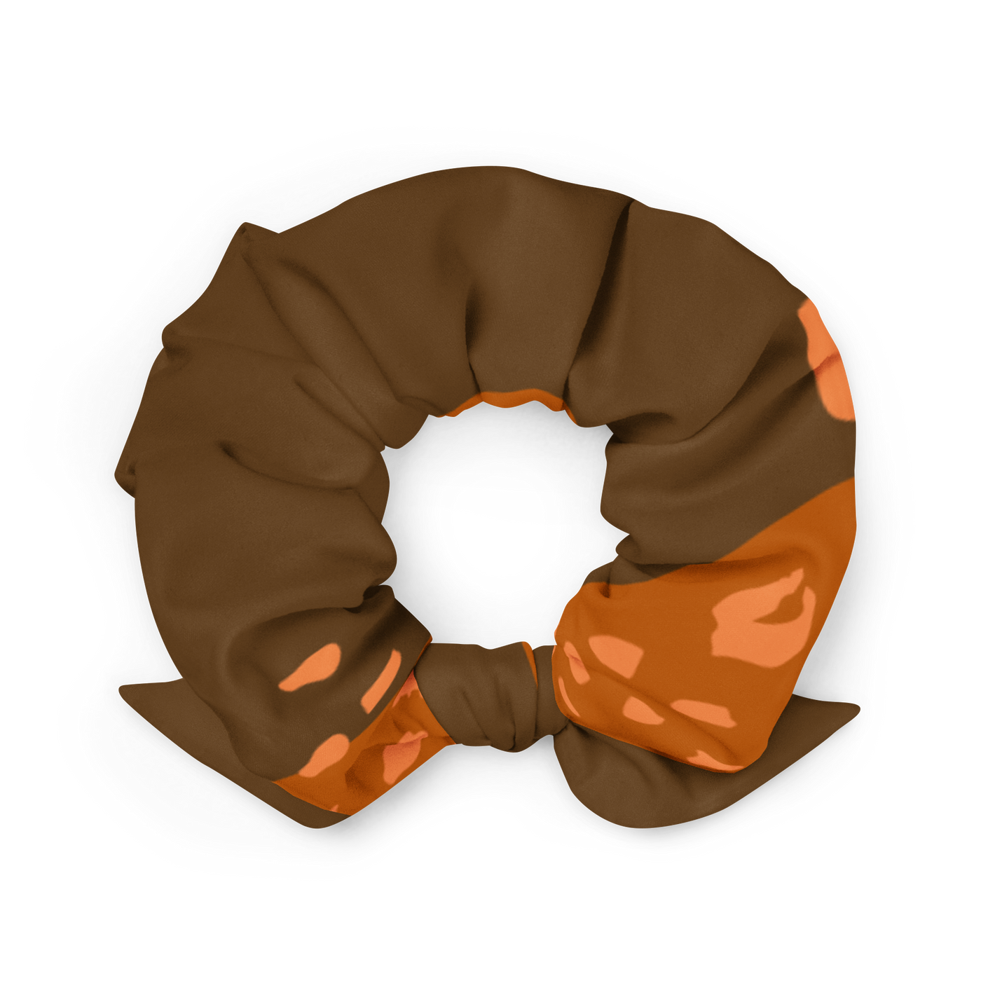 Recycled Brown Jungle Scrunchie