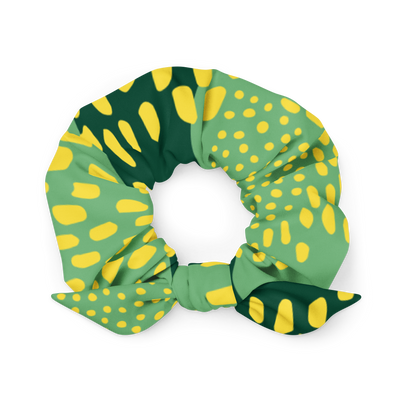 Recycled Green Jungle Scrunchie