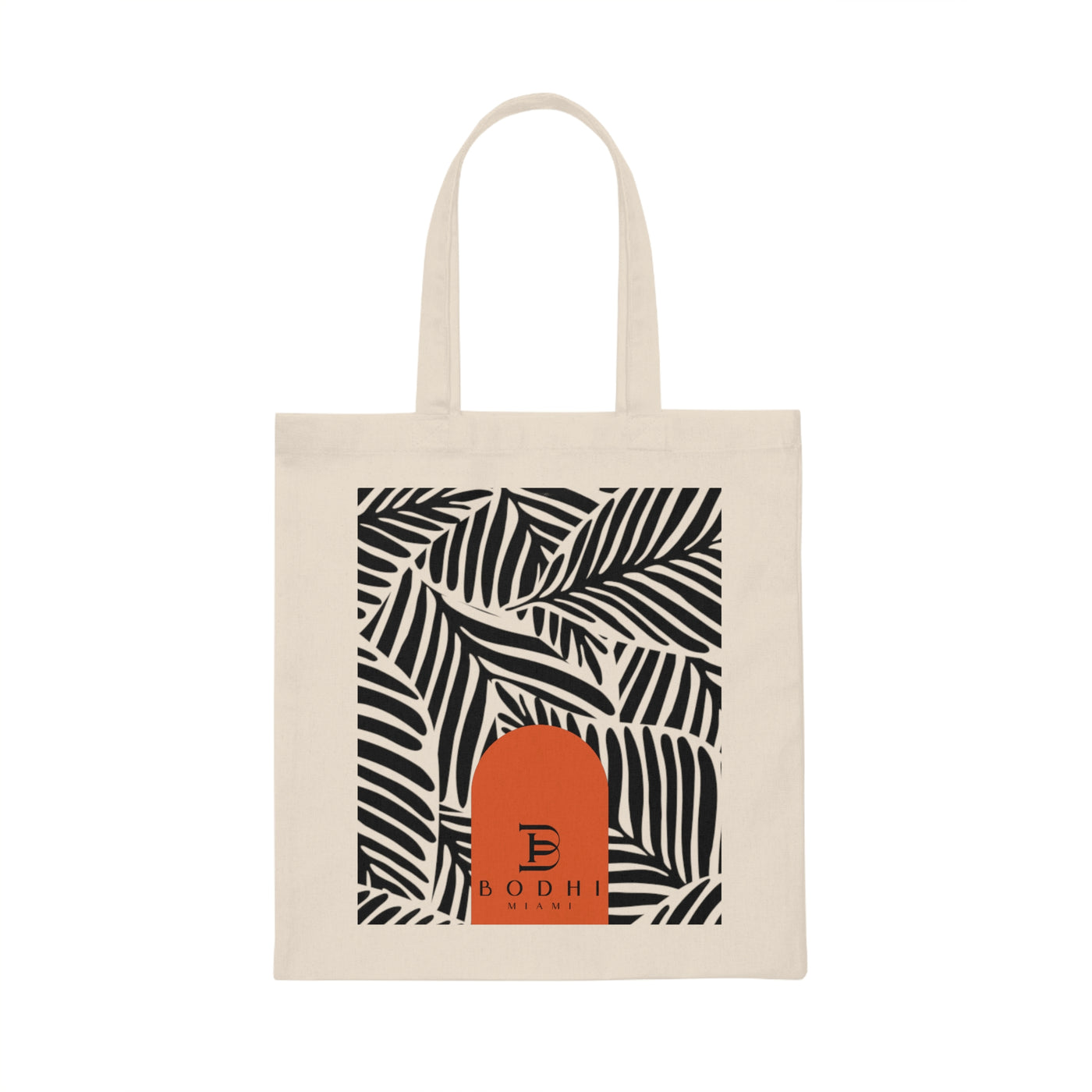 Palm Leaves Canvas Tote